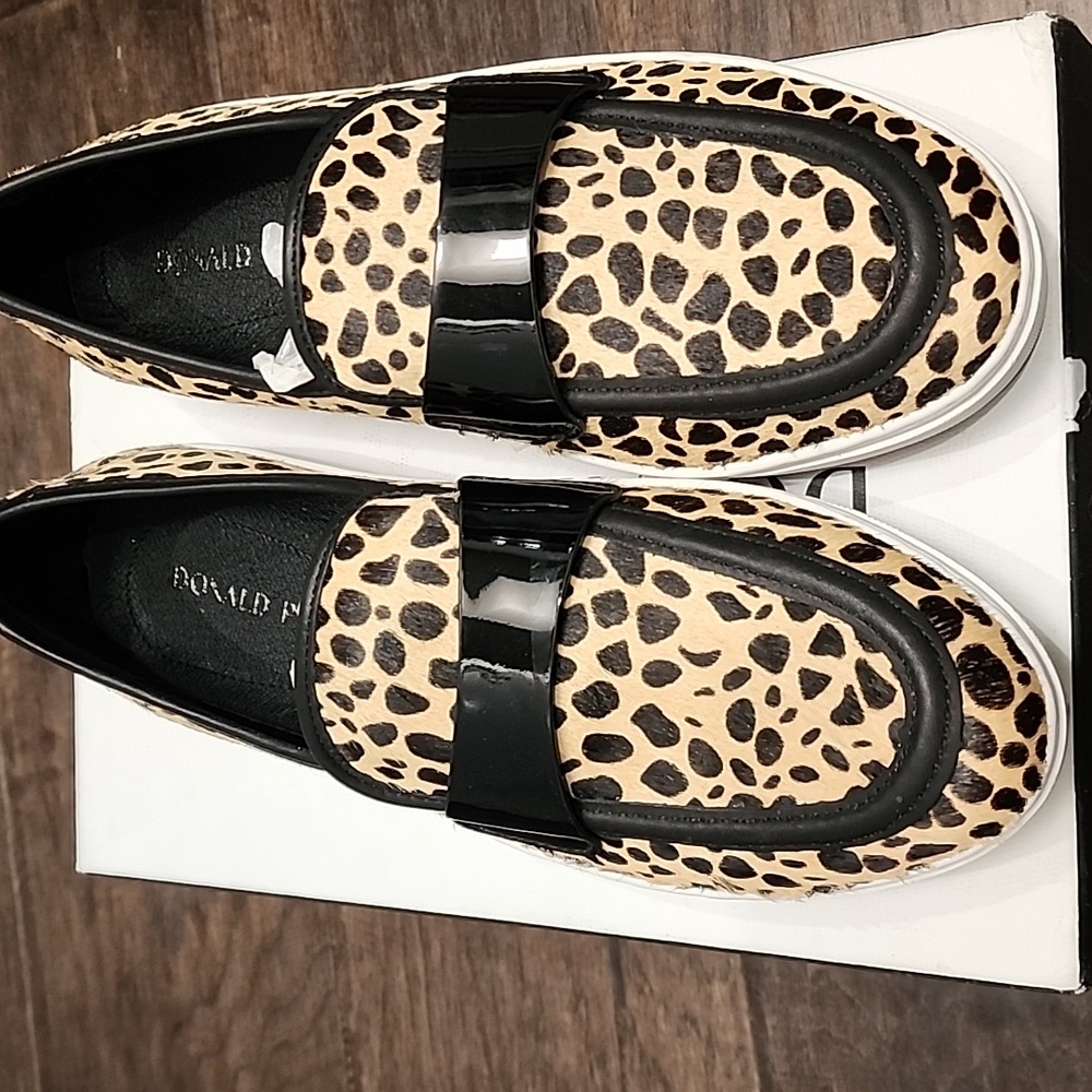 DONALD PLINER Richie Cheetah Calf Hair Leather 8